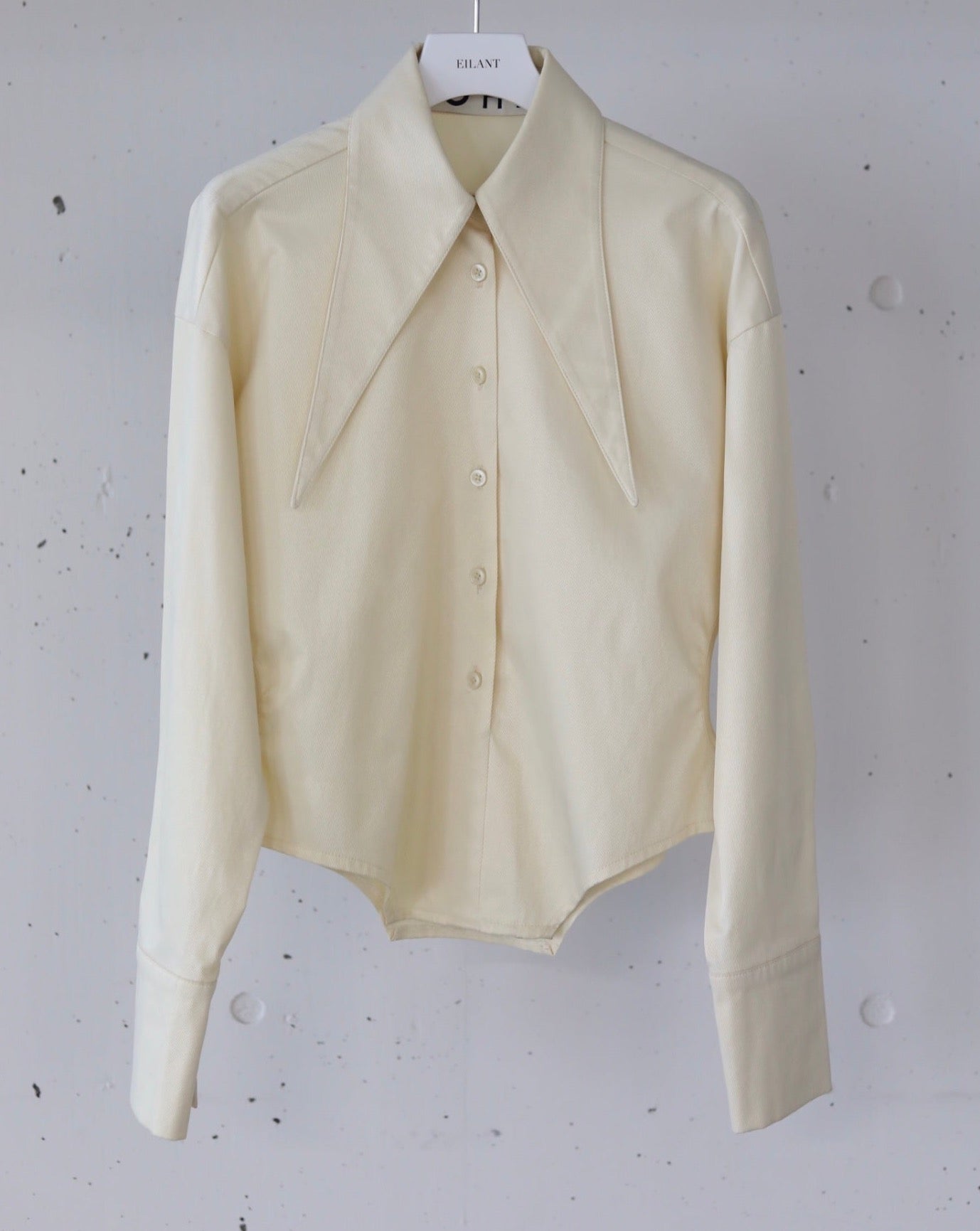 JOHN / Oversize Pointed Collar Shirt