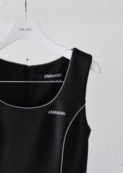 ANNAKIKI / Contrast trim vest Long dress