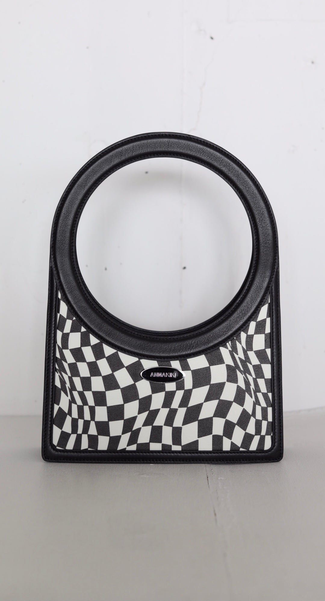 ANNAKIKI / Wormhole Mosaic leather handbag