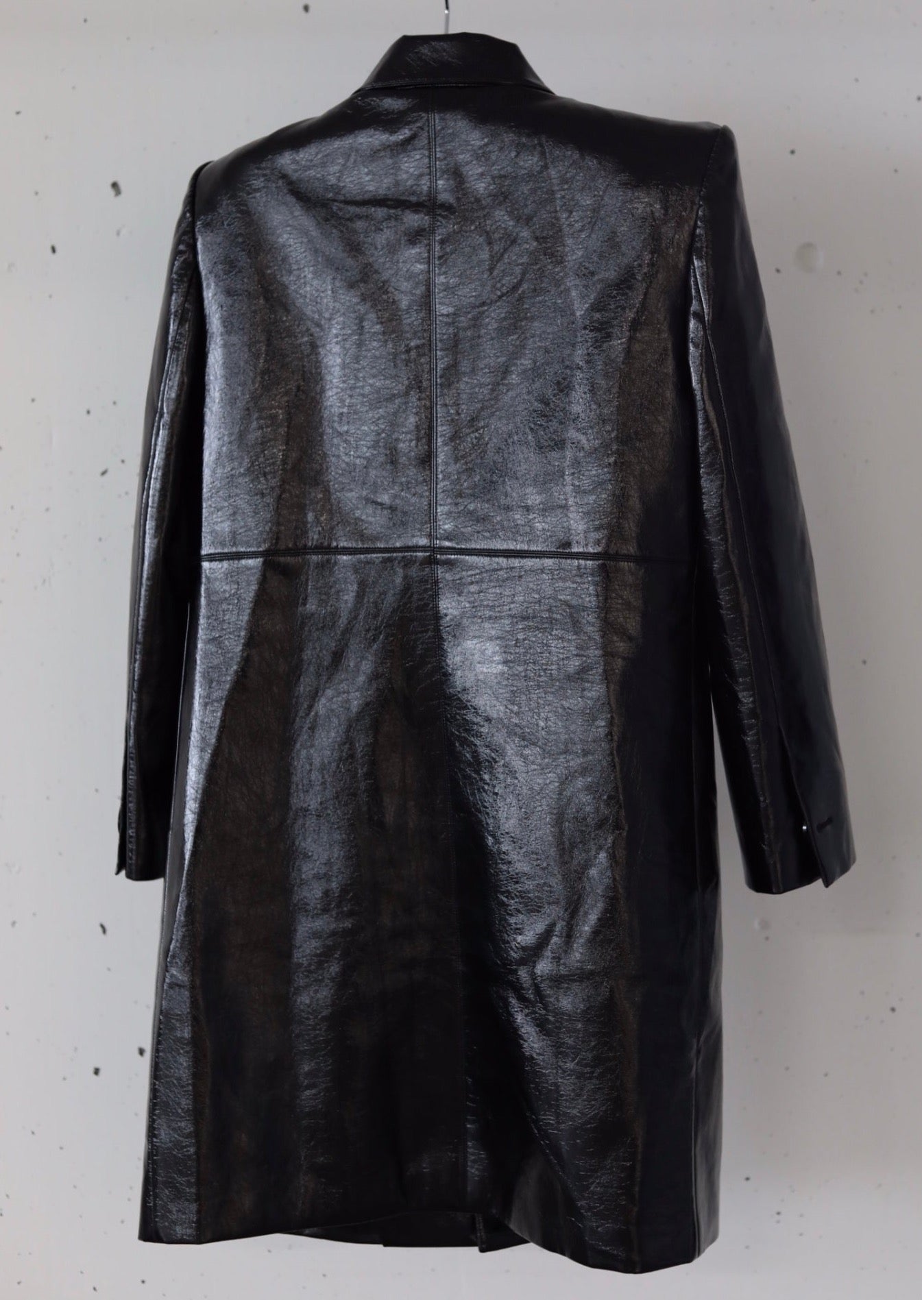 JOHN / Mid-length Faux Leather Jacket